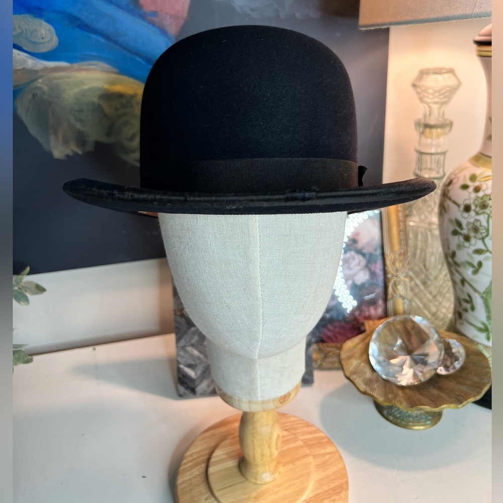 Brodt’s Washington D.C. Vintage Clear Beaver black bowler hat - Picture 7 of 13